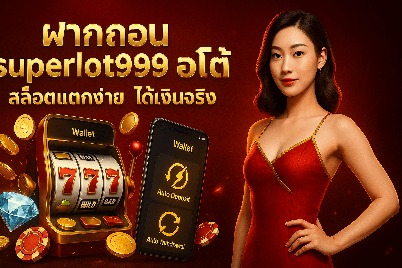 ฝากถอน superlot999 ออโต้